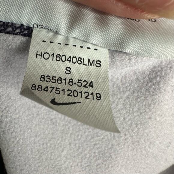 Nike Pro Womens size Small Warm Dri-Fit Half Zip Jacket Pullover Purple Dynasty - Picture 9 of 11